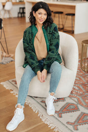 High Perspective Geometric Fleece