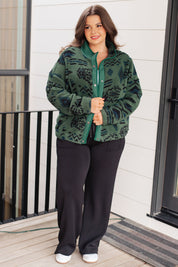 High Perspective Geometric Fleece