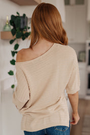 High Tide Oversized Top in Cream