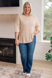 High Tide Oversized Top in Cream