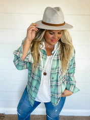 PREORDER: Vivi Plaid Hoodie Top in Six Colors