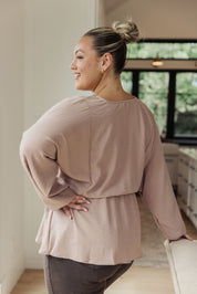 Imagine It All V-Neck Peplum Top