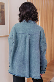 Just In Case Mineral Wash Shacket