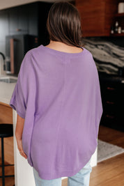 Lilac Whisper Dolman Sleeve Top
