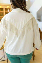 Loretta Rhinestone Fringe Jacket