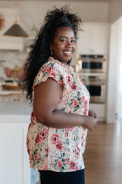 Making Me Blush Floral Top