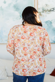 Marigold Dreams Floral Blouse
