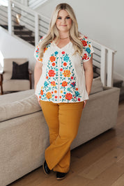 Rose Garden Embroidered Blouse