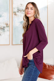 So Outstanding Top in Dark Magenta