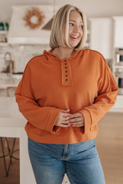 Throwback Heartthrob Hoodie in Orange