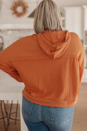 Throwback Heartthrob Hoodie in Orange