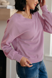 Totally Verified Long Sleeve V-Neck Top