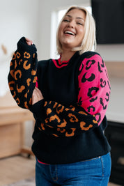 Wild About You Animal Print Sweater