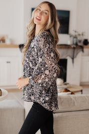 Work All Day Floral Top