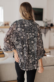 Work All Day Floral Top