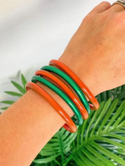 PREORDER: Jelly Bangle Sets in Red & Green