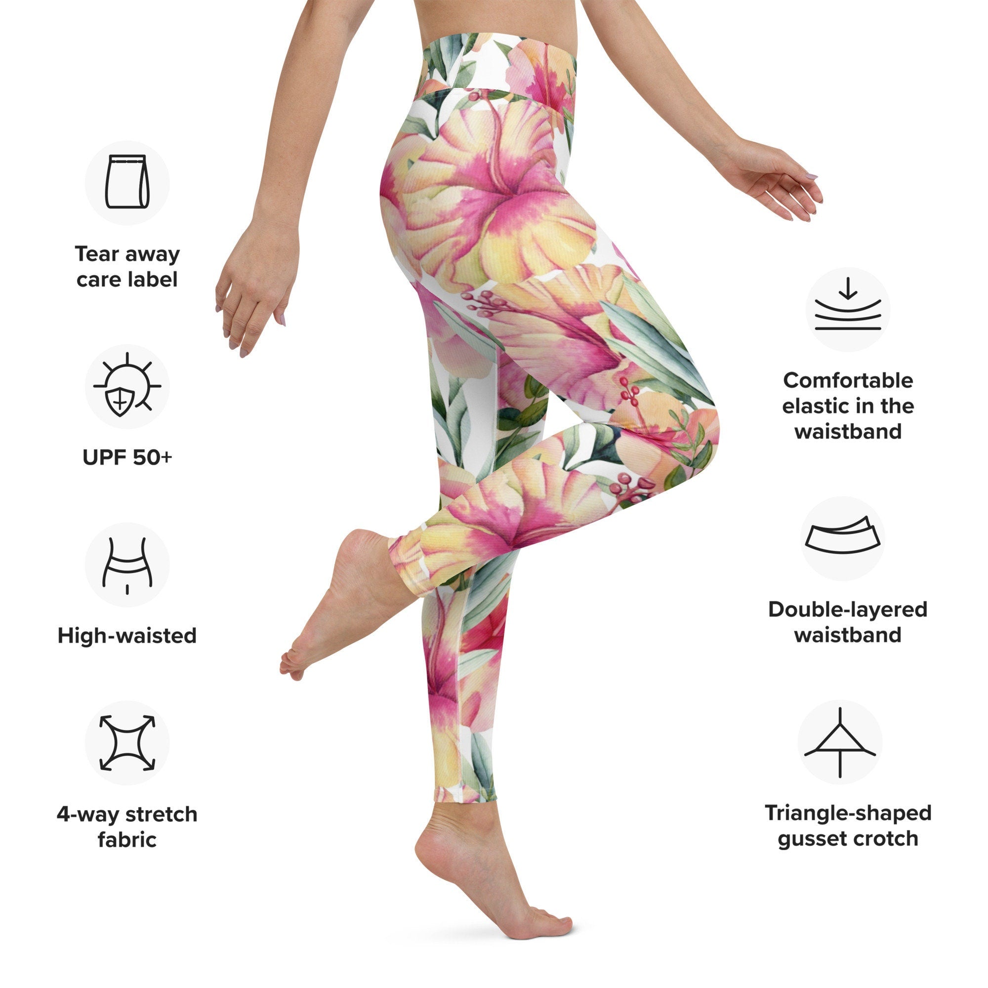 Yoga Leggings Polyester Spandex Super Soft