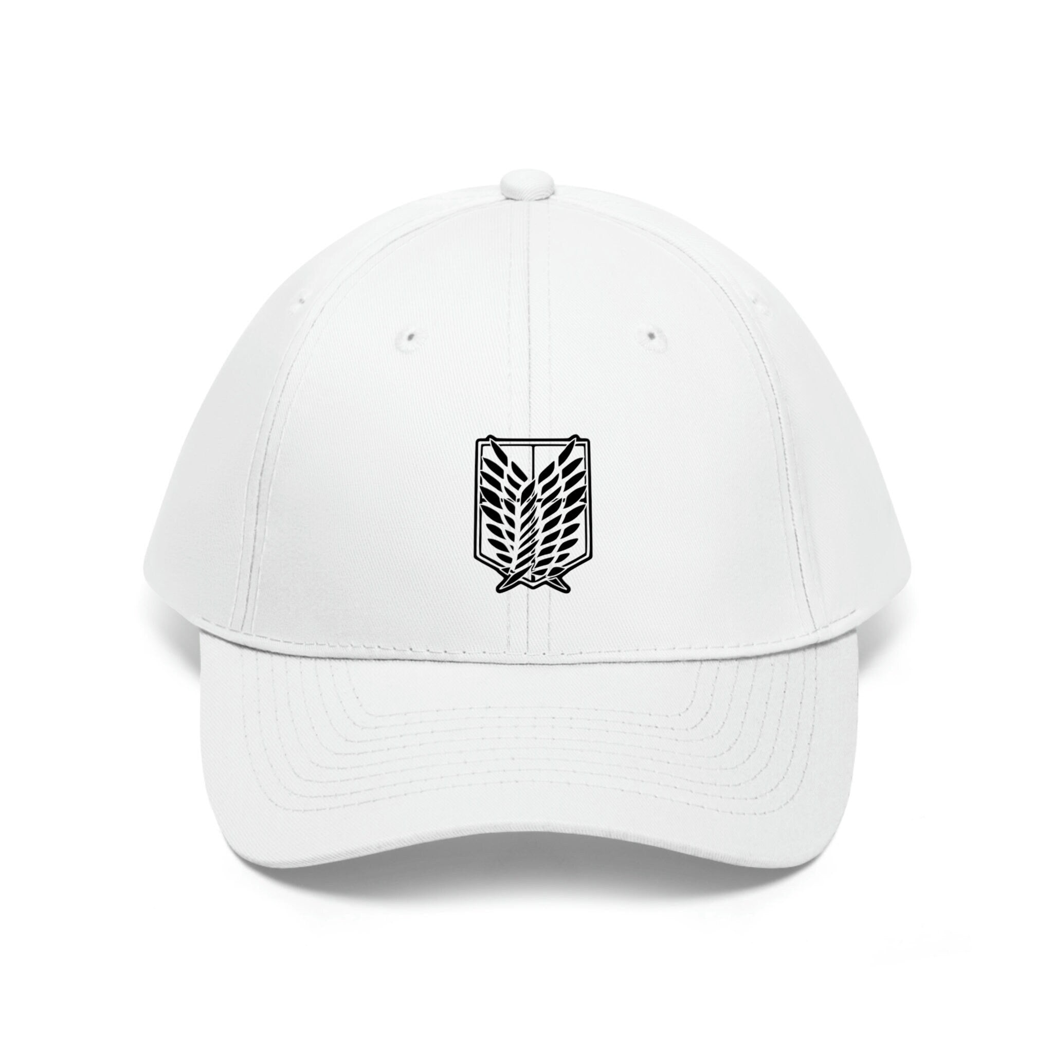 Roffatide Anime Wings AOT Baseball Cap, Adjustable Golf Sun Hat, Embroidered Cotton Curved Brim Hat, Unisex Anime Baseball Cap