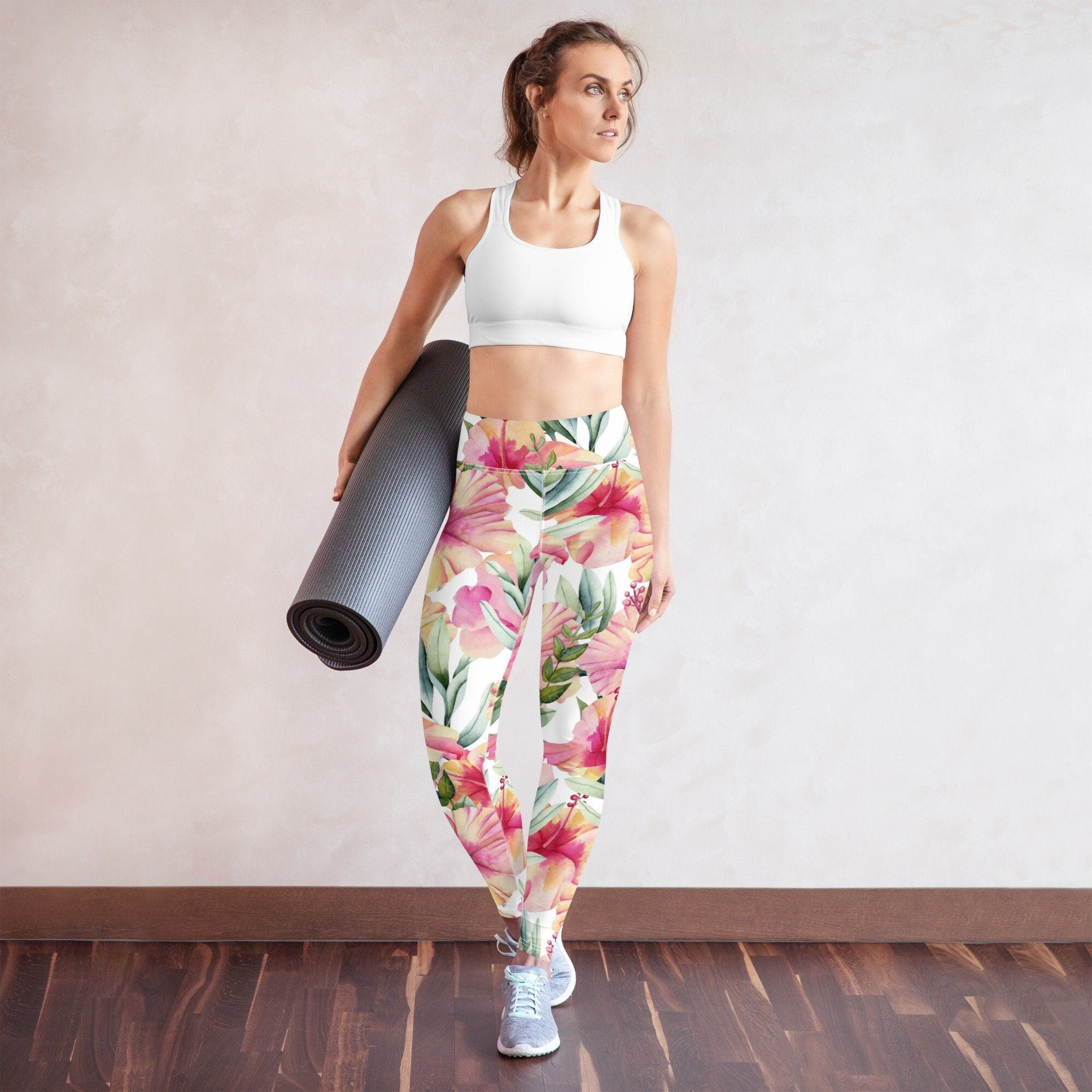 Yoga Leggings Polyester Spandex Super Soft