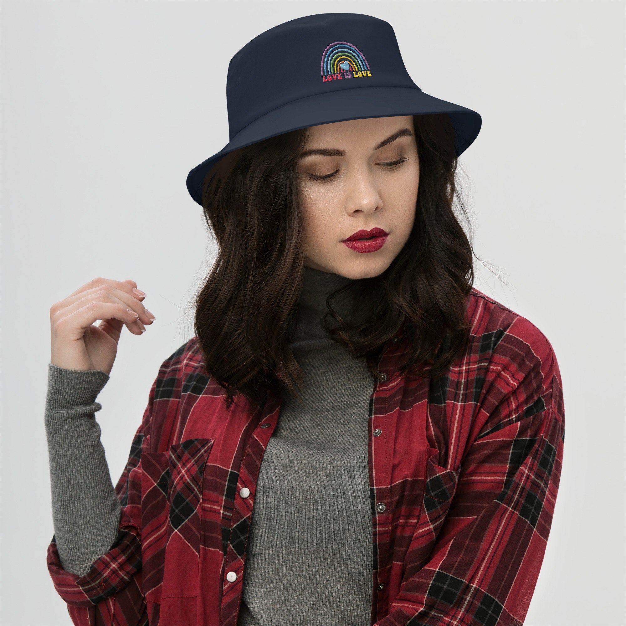 Rainbow Pride Love is Love Bucket Hat