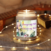 Mother's Day Candle, Floral Design Scented Soy Candle 9oz, Natural Soy Wax Blend, Cotton Wick, Non-Toxic Scent Candle, Mothers Day Gift