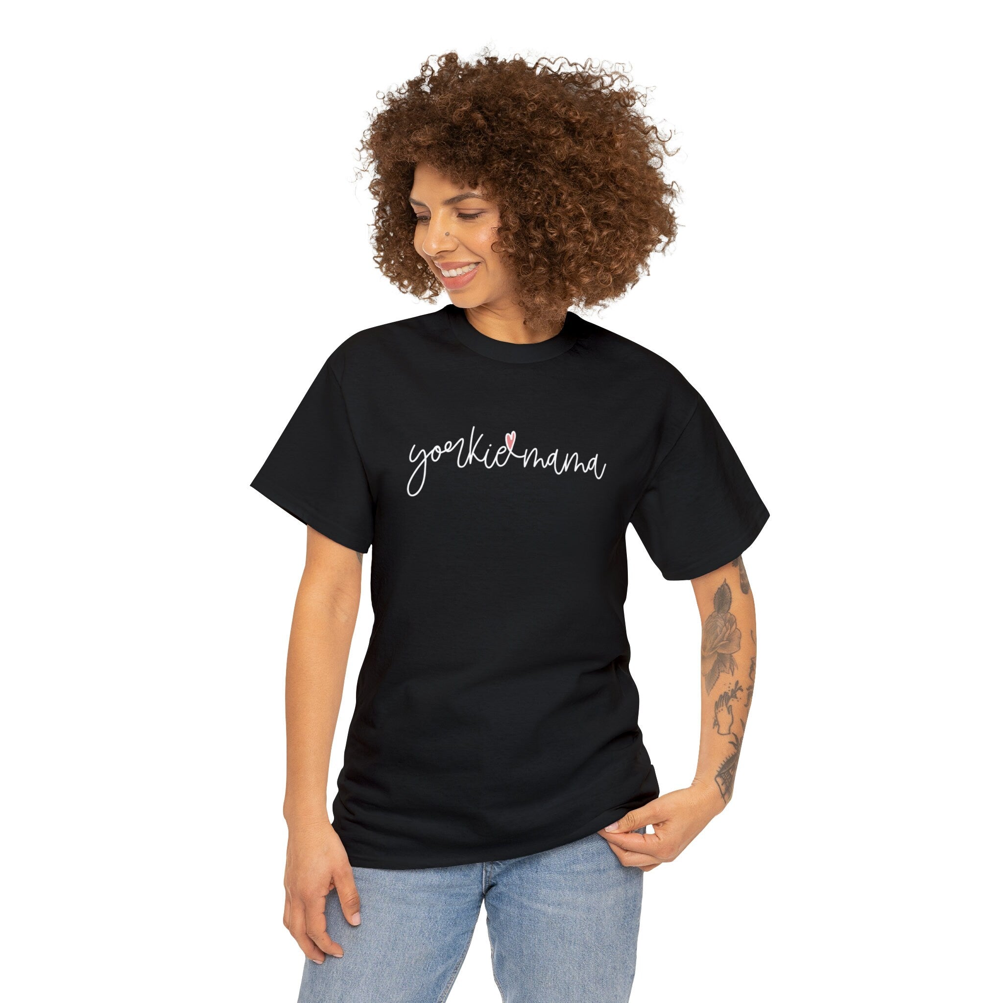 Yorkie Mama Unisex Heavy Cotton Tee