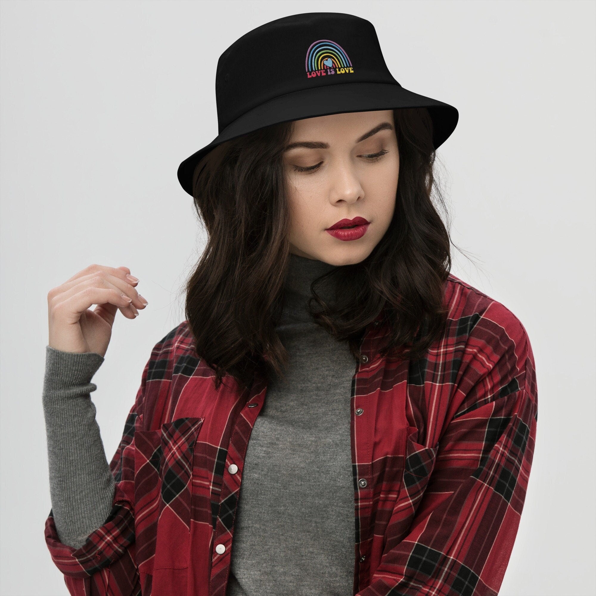 Rainbow Pride Love is Love Bucket Hat