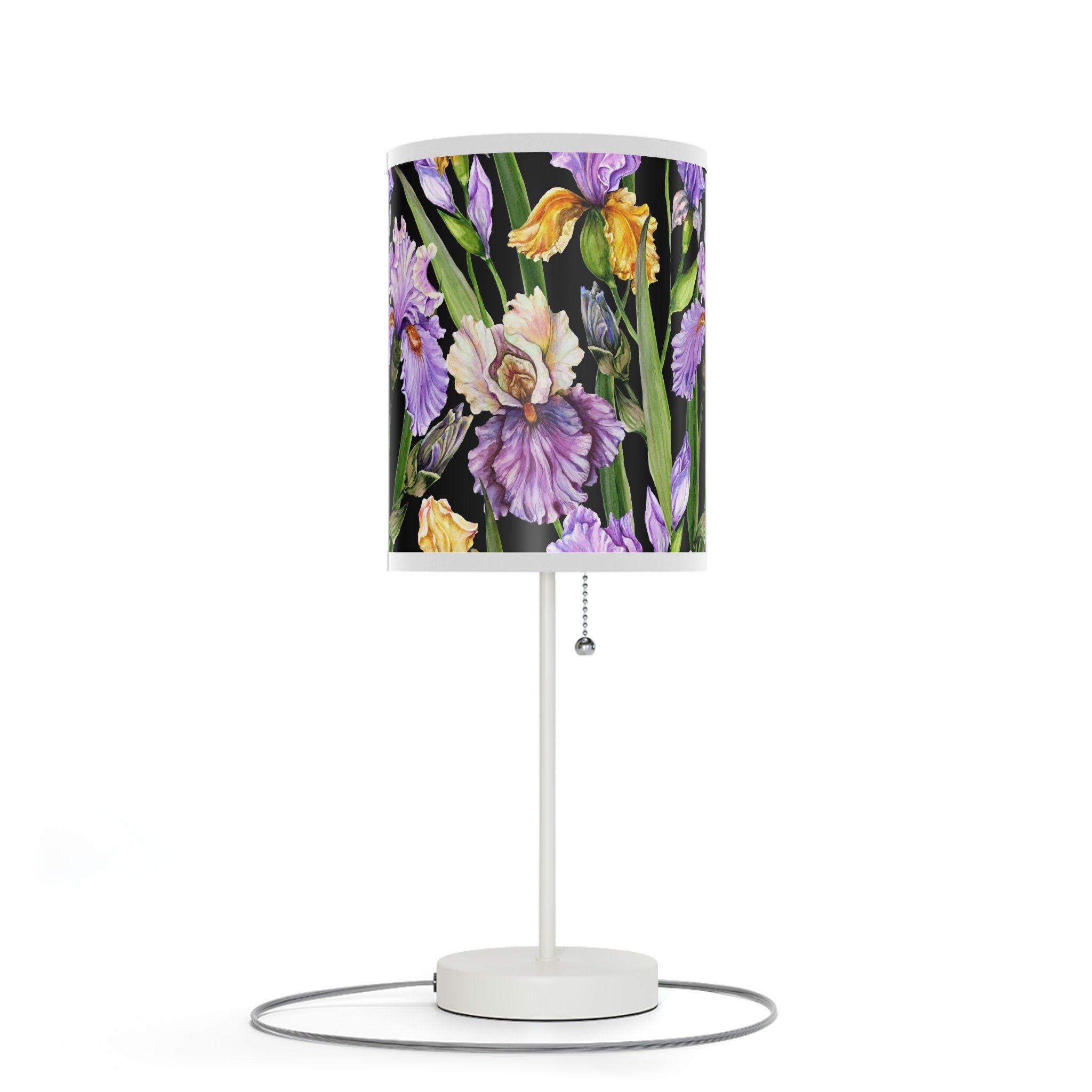 Beautiful Purple Floral Stand Lamp US|CA plug