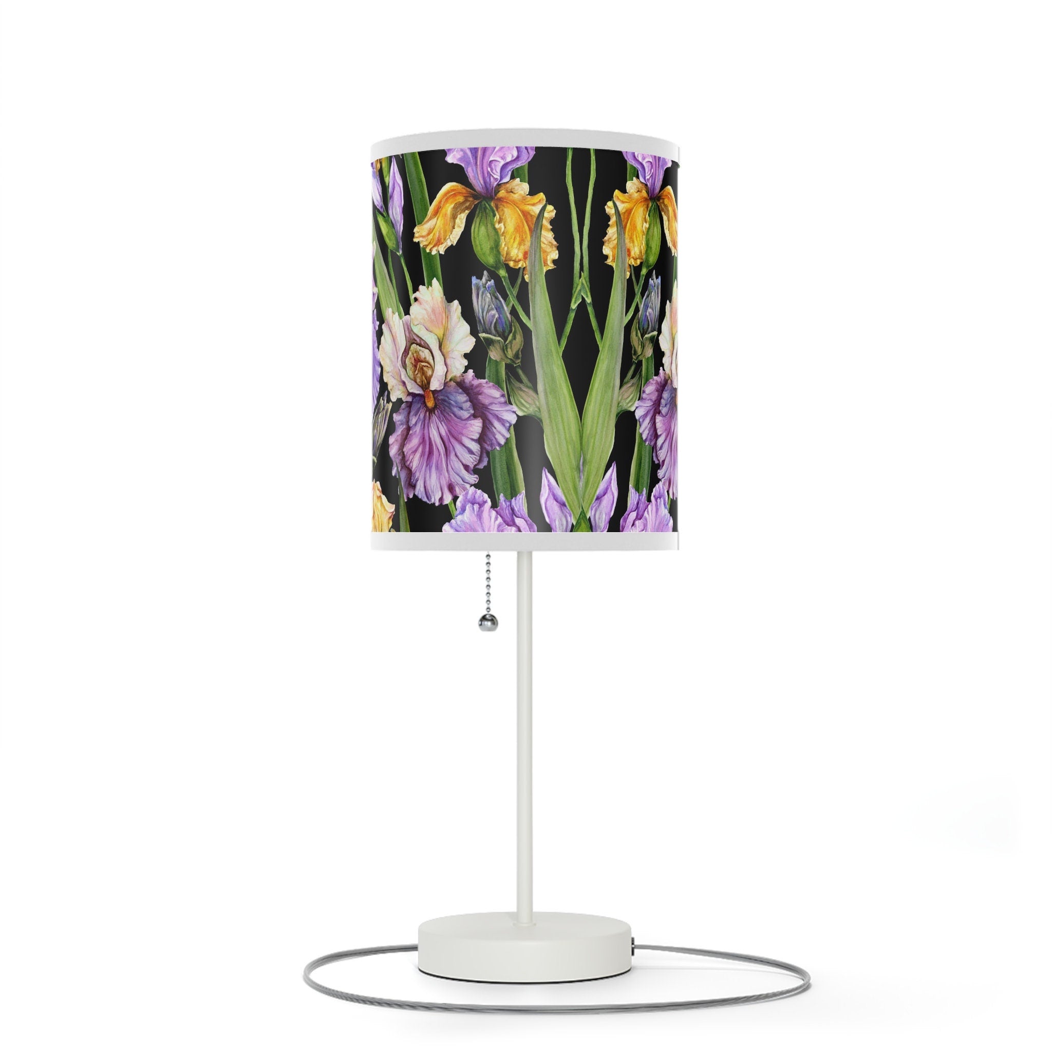 Beautiful Purple Floral Stand Lamp US|CA plug