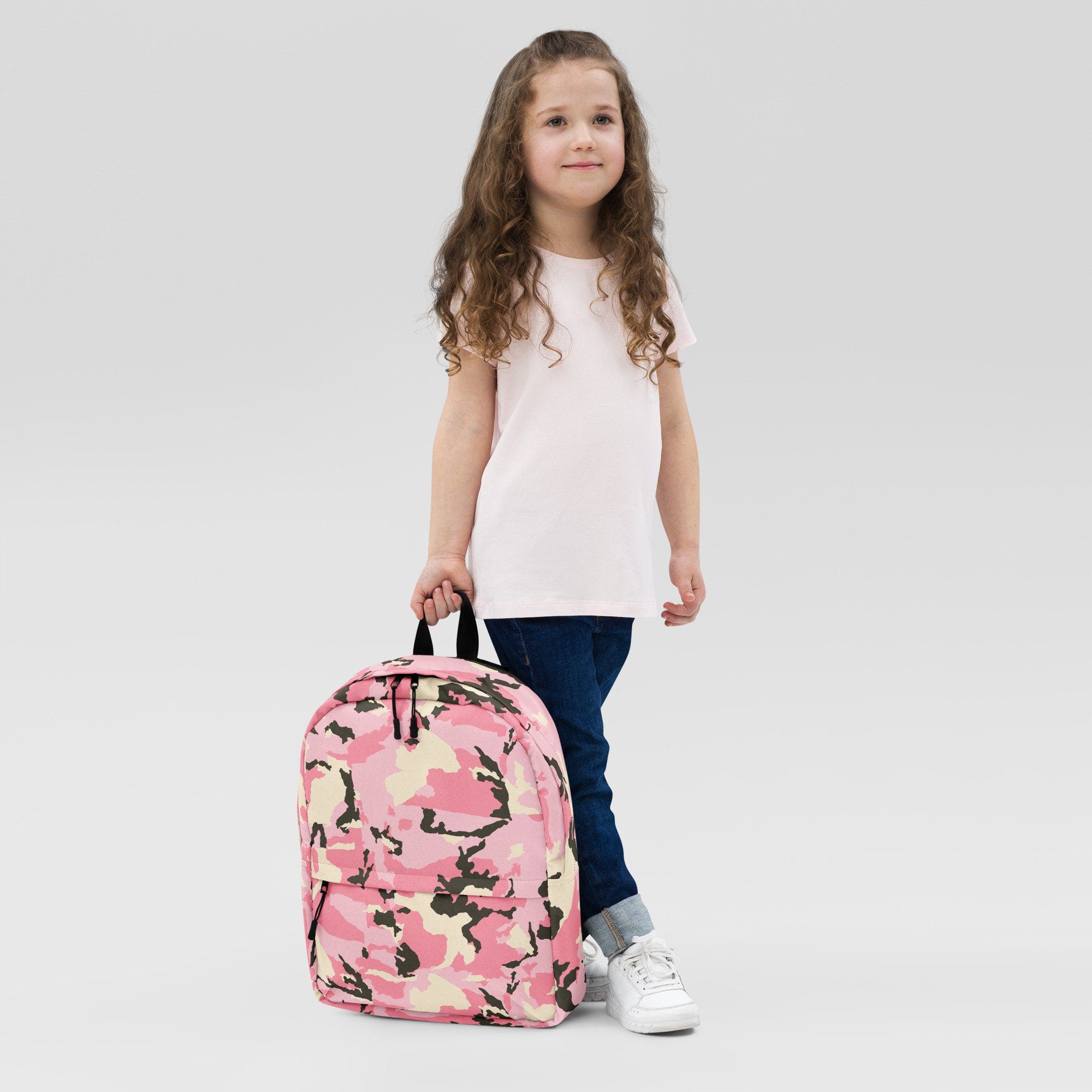 Pink Camouflage Backpack