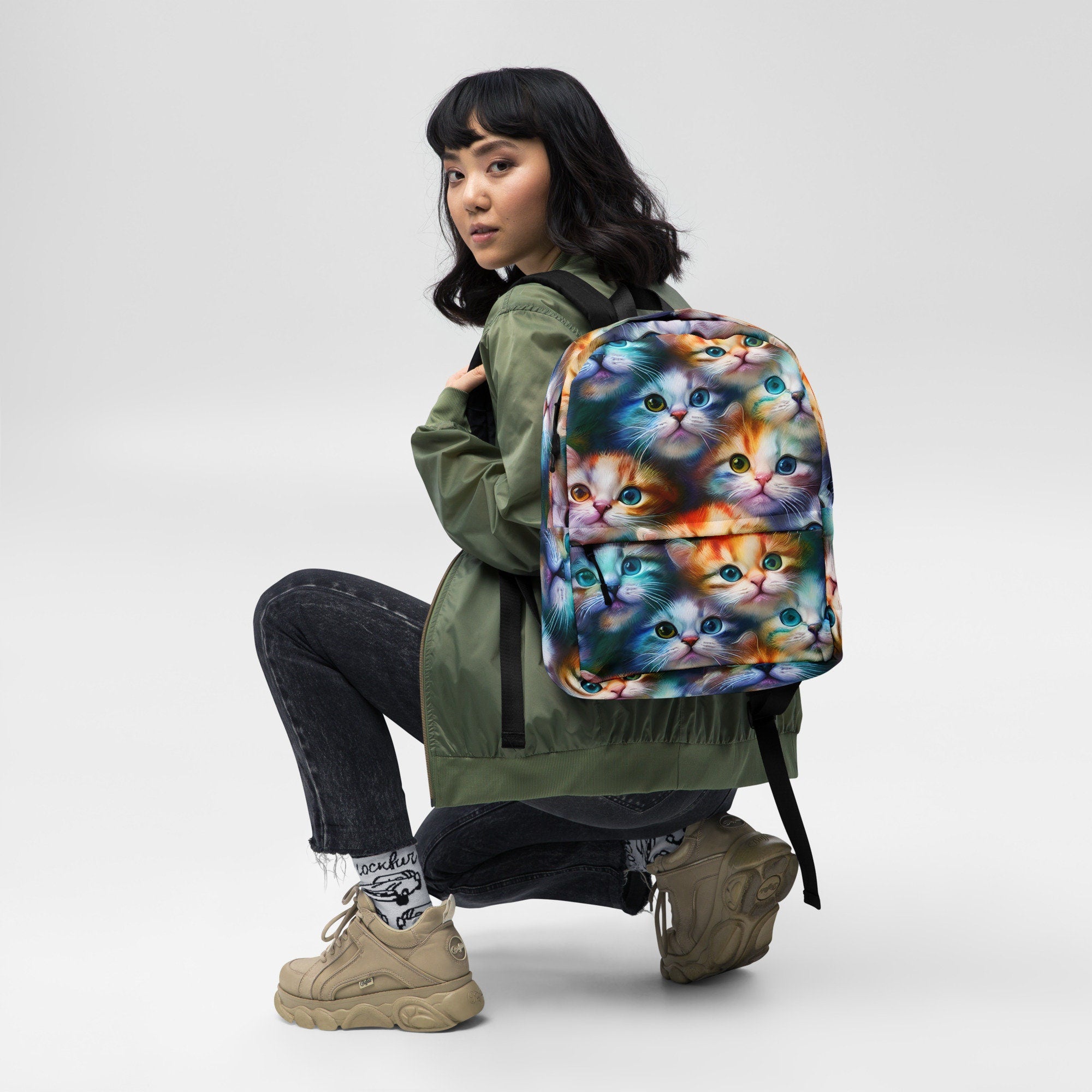 Colorful Kitty Backpack