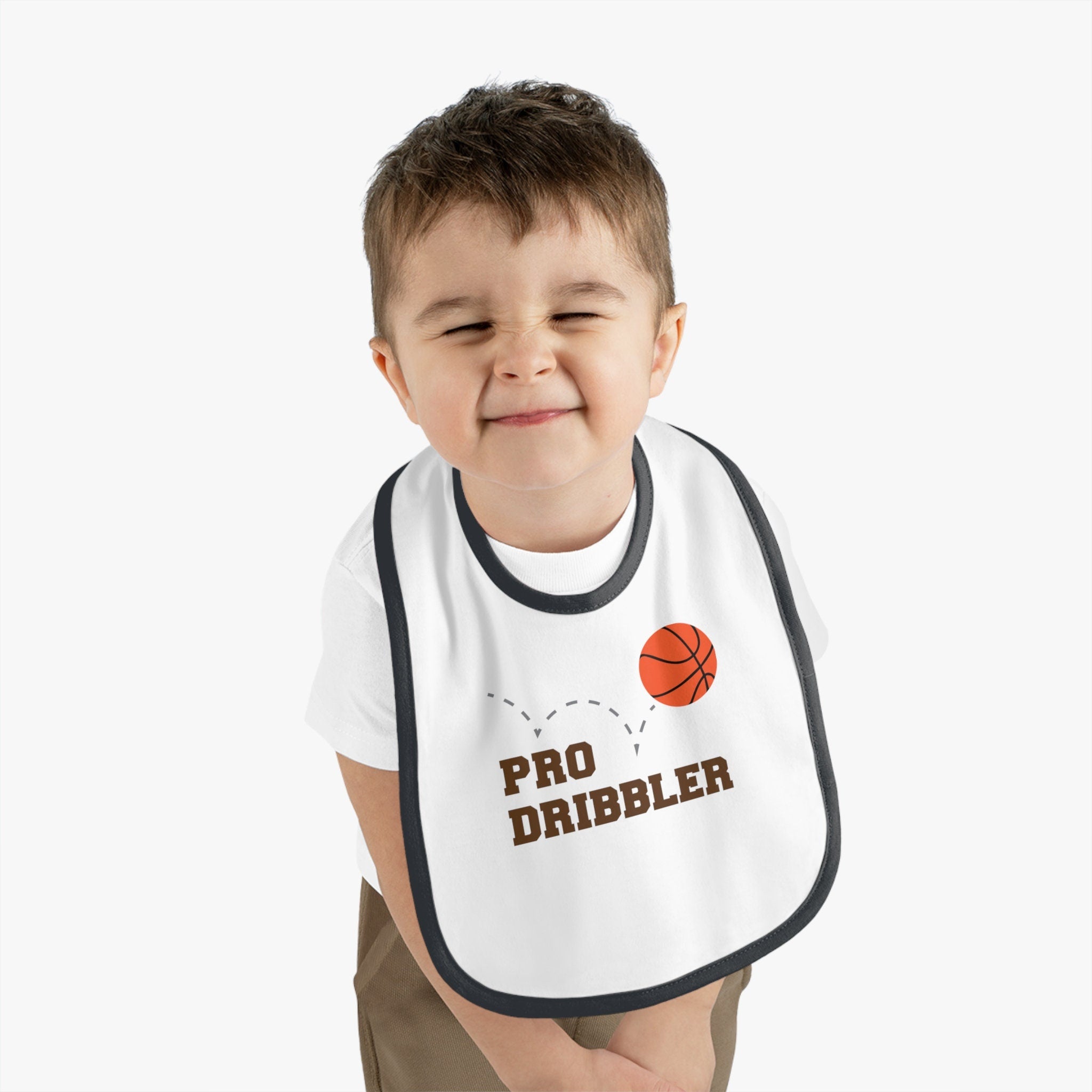 Pro Dribbler Baby Contrast Trim Jersey Bib