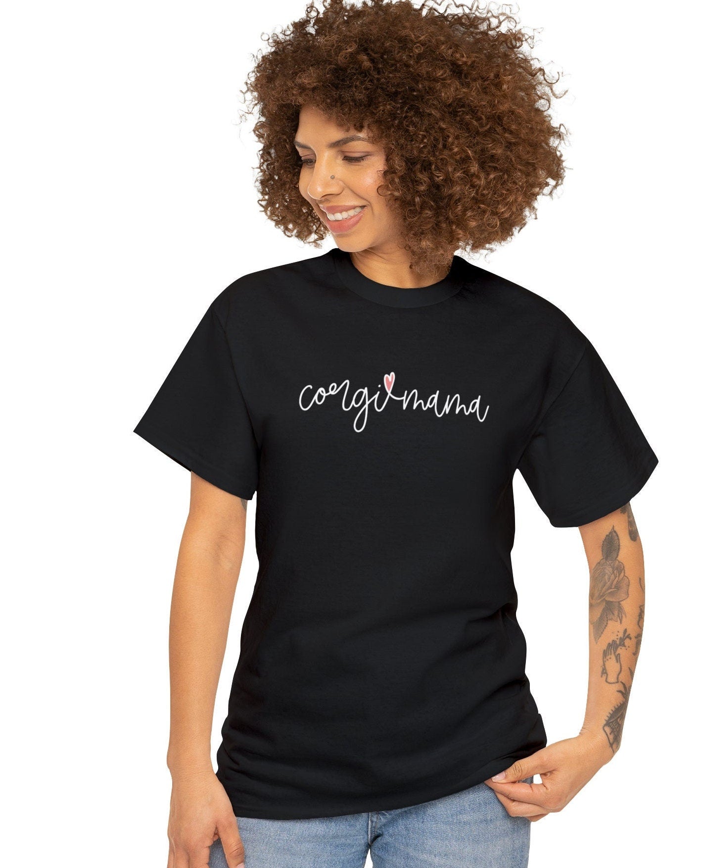 Corgi Mama Unisex Heavy Cotton Tee