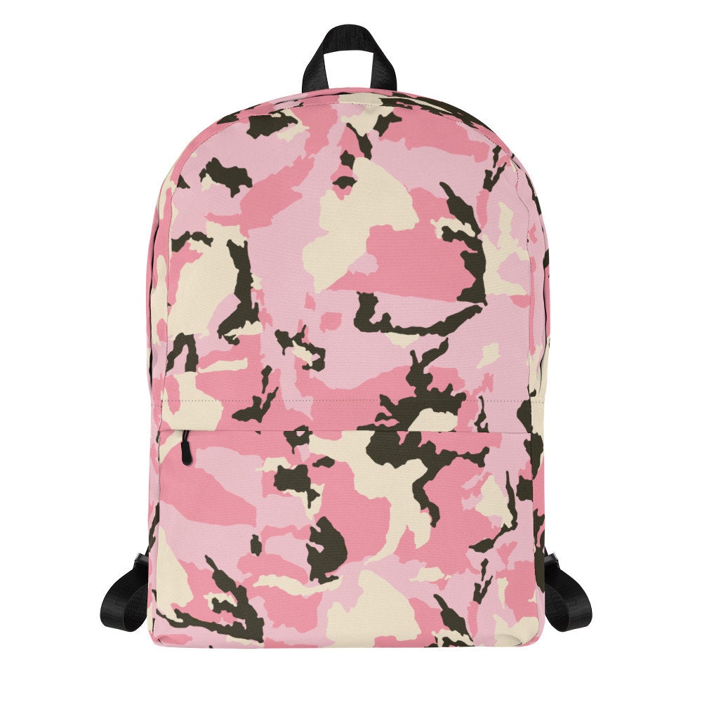Pink Camouflage Backpack
