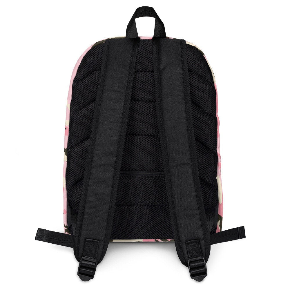 Pink Camouflage Backpack
