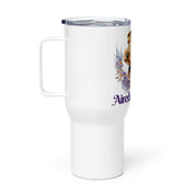Travel mug with a handle Airedale Mama