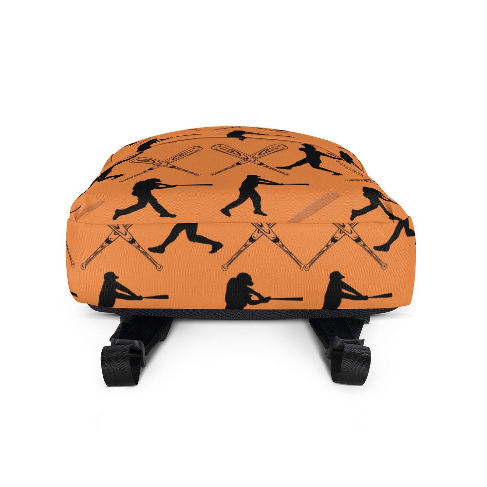 Orange Baseball Backpack