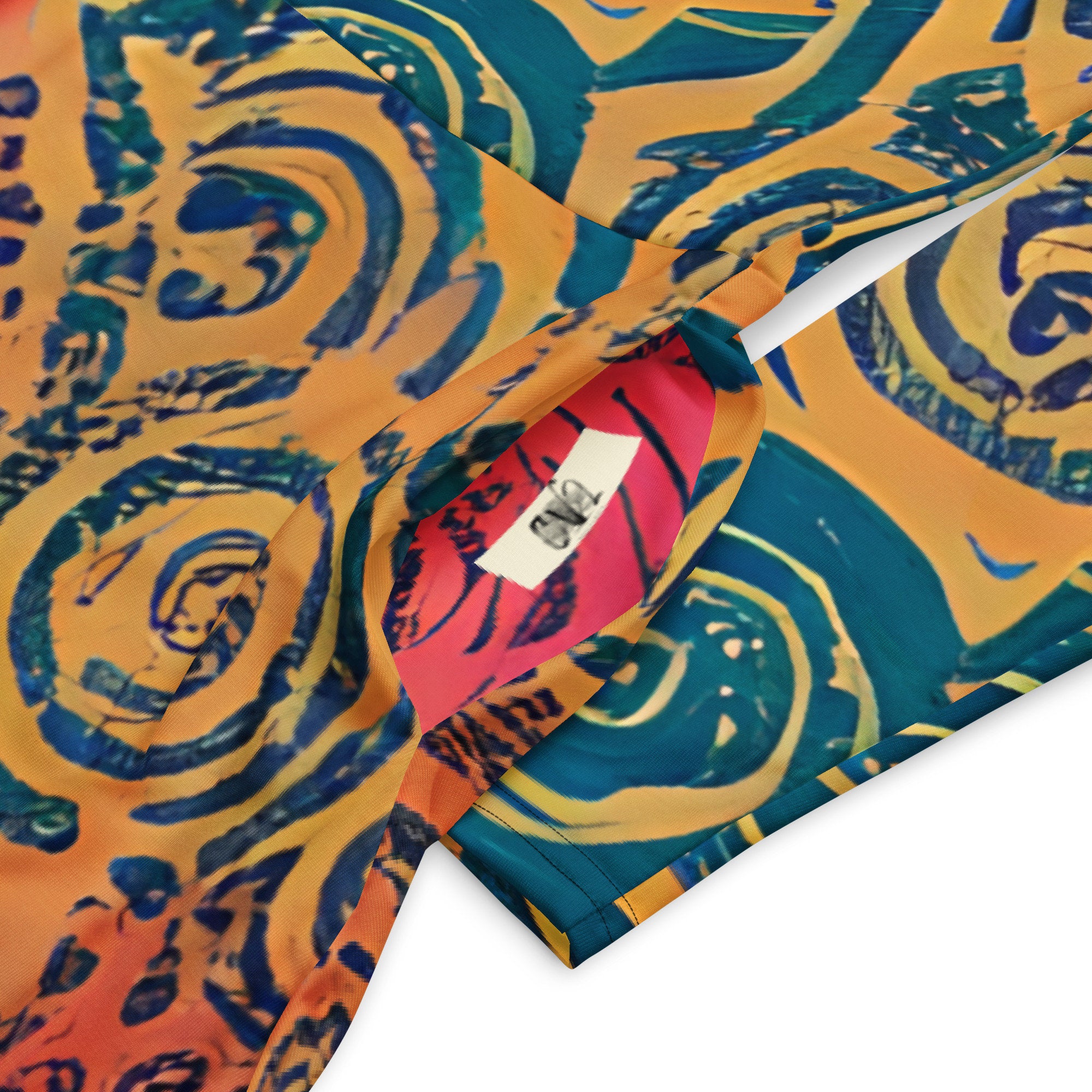 Beautiful All-over print long sleeve midi dress