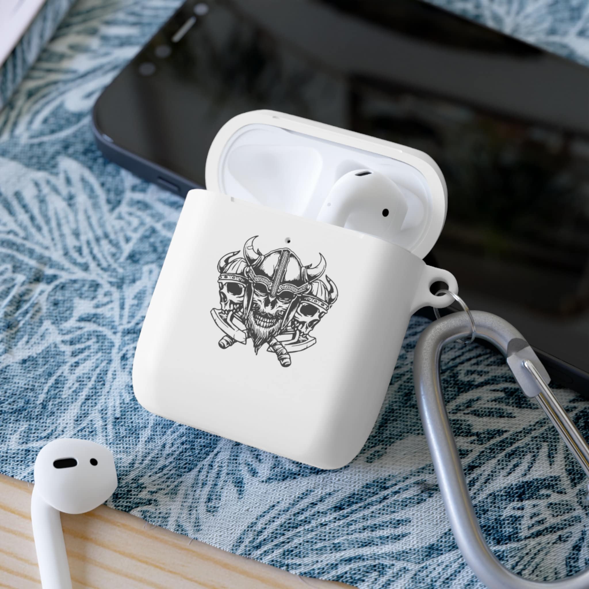 Viking Skull Compatible with AirPods and AirPods Pro Case Cover