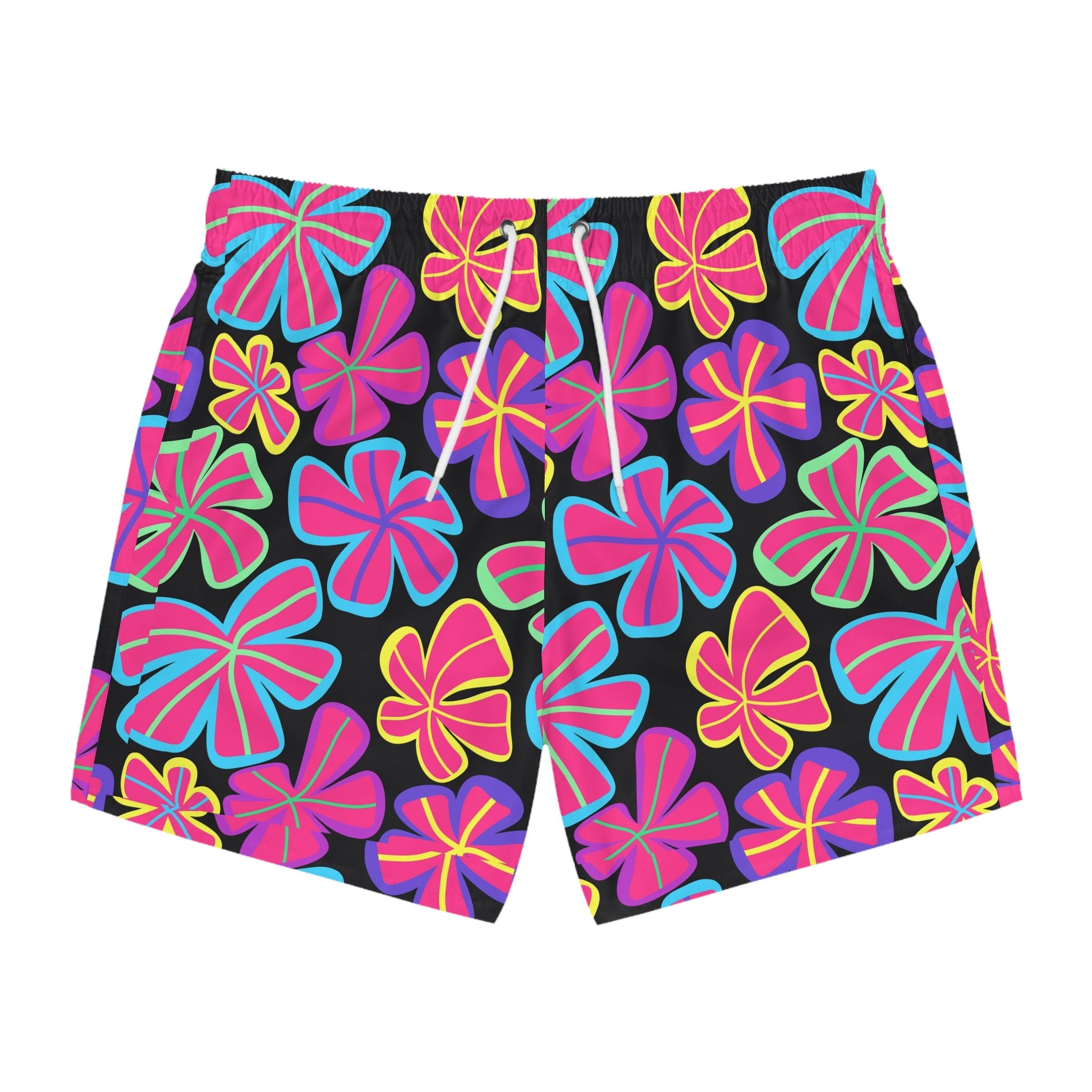 Fun Colorful Tropical Men's Swim Trunks (AOP)