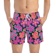 Fun Colorful Tropical Men's Swim Trunks (AOP)