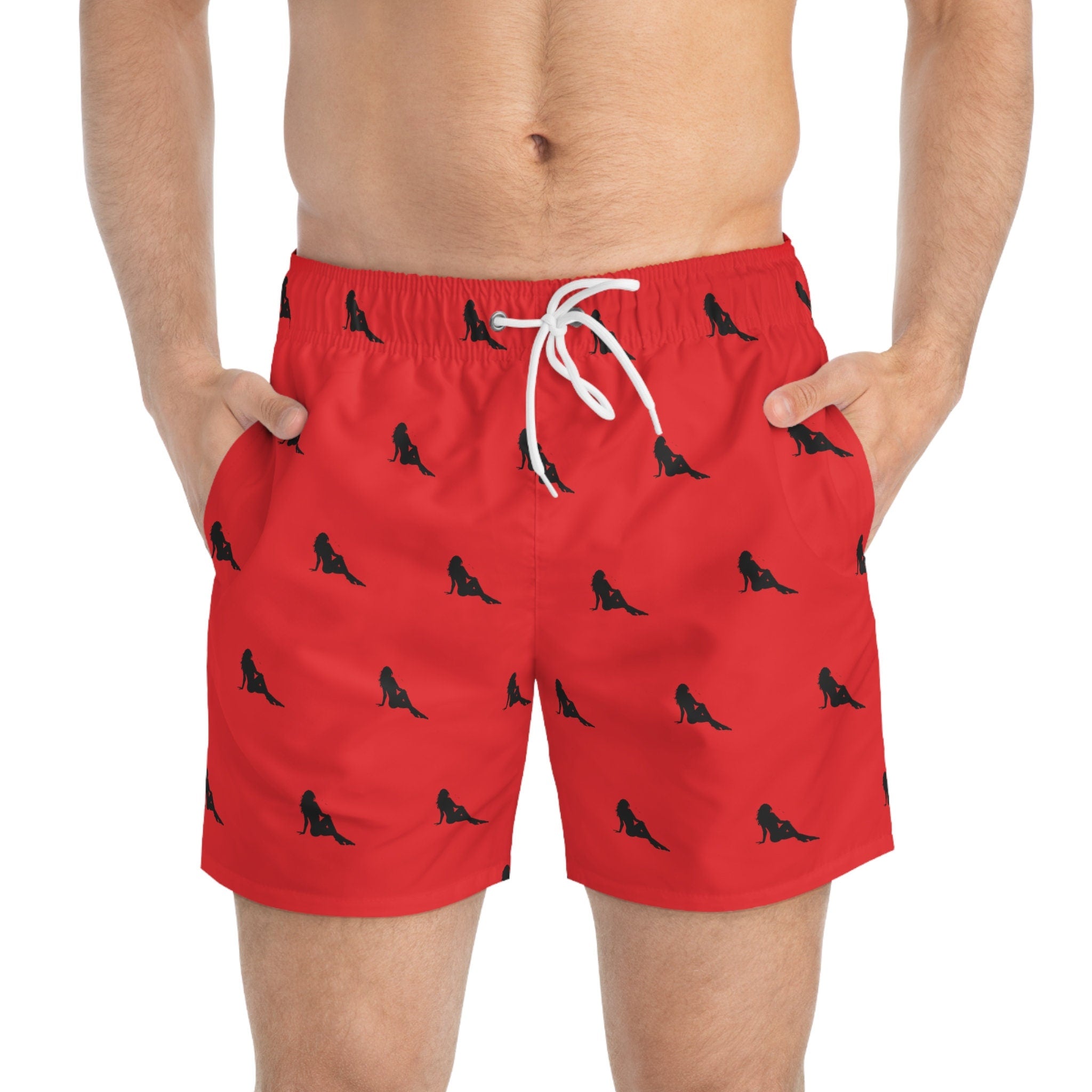 Men's Sexy Silhouette Swim Trunks (AOP)