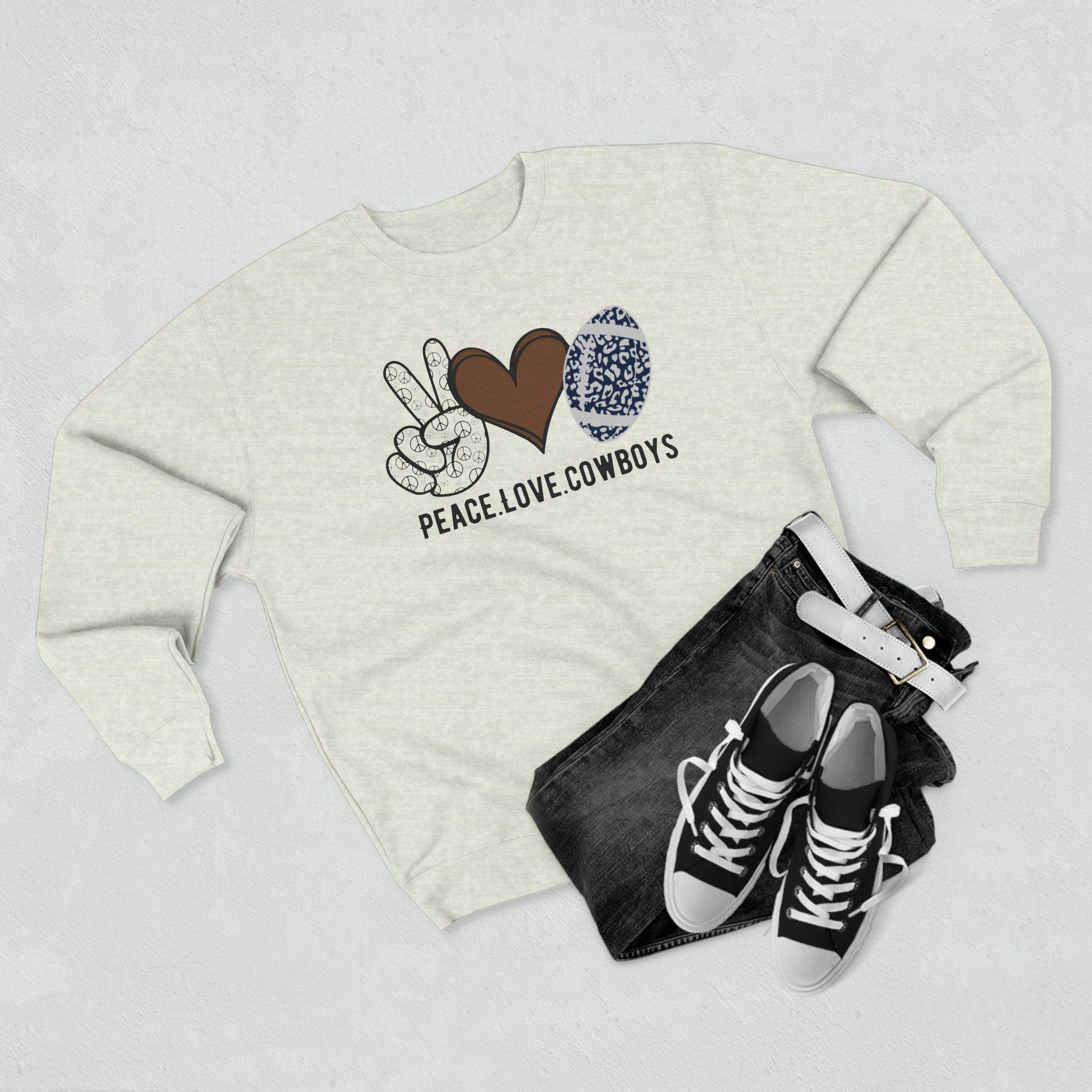 Cowboys Unisex Premium Soft Cotton Crewneck Sweatshirt