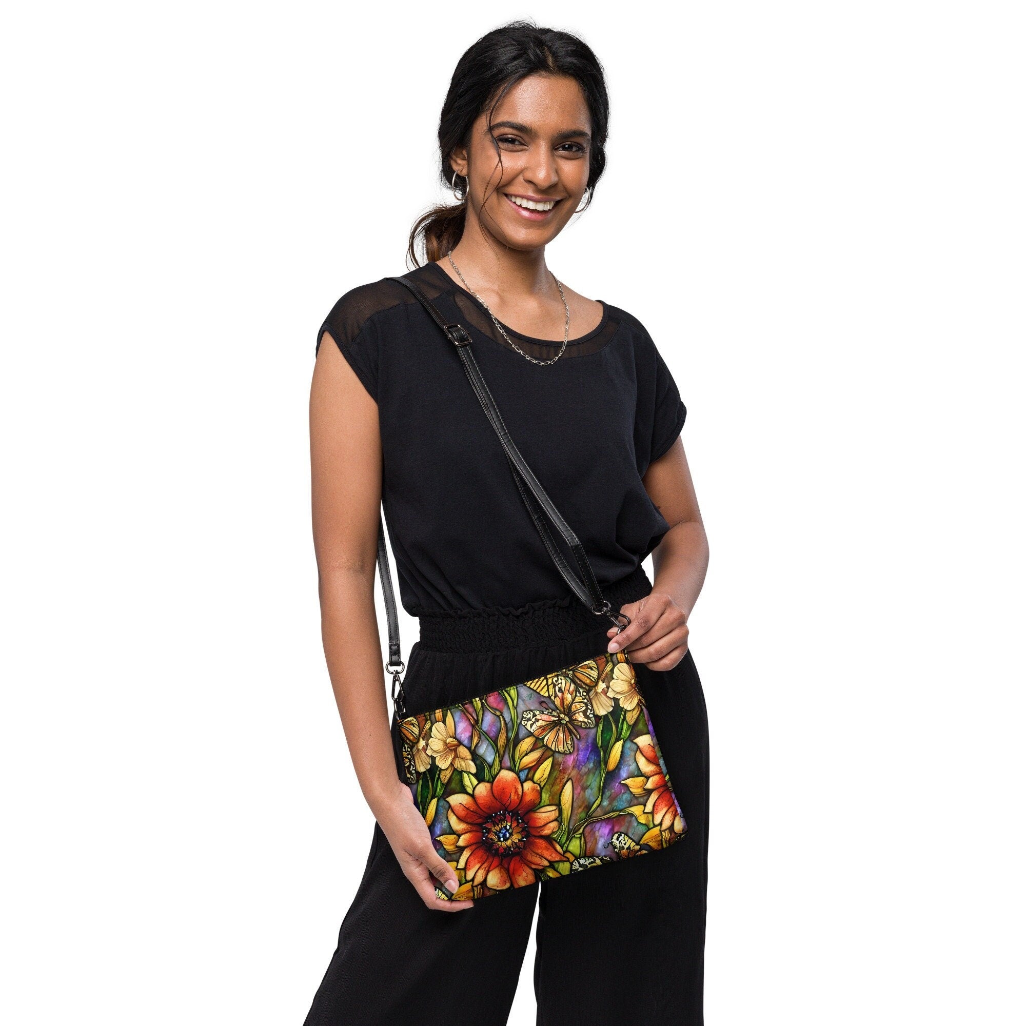 Creative Vibes 2 Luxury Look Faux Leather Crossbody bag