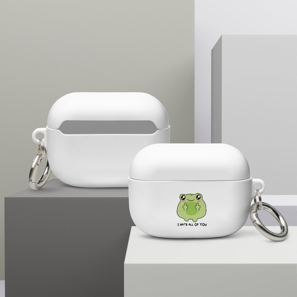 CV2 Boutique Funny Frog Design Rubber Case for AirPods®
