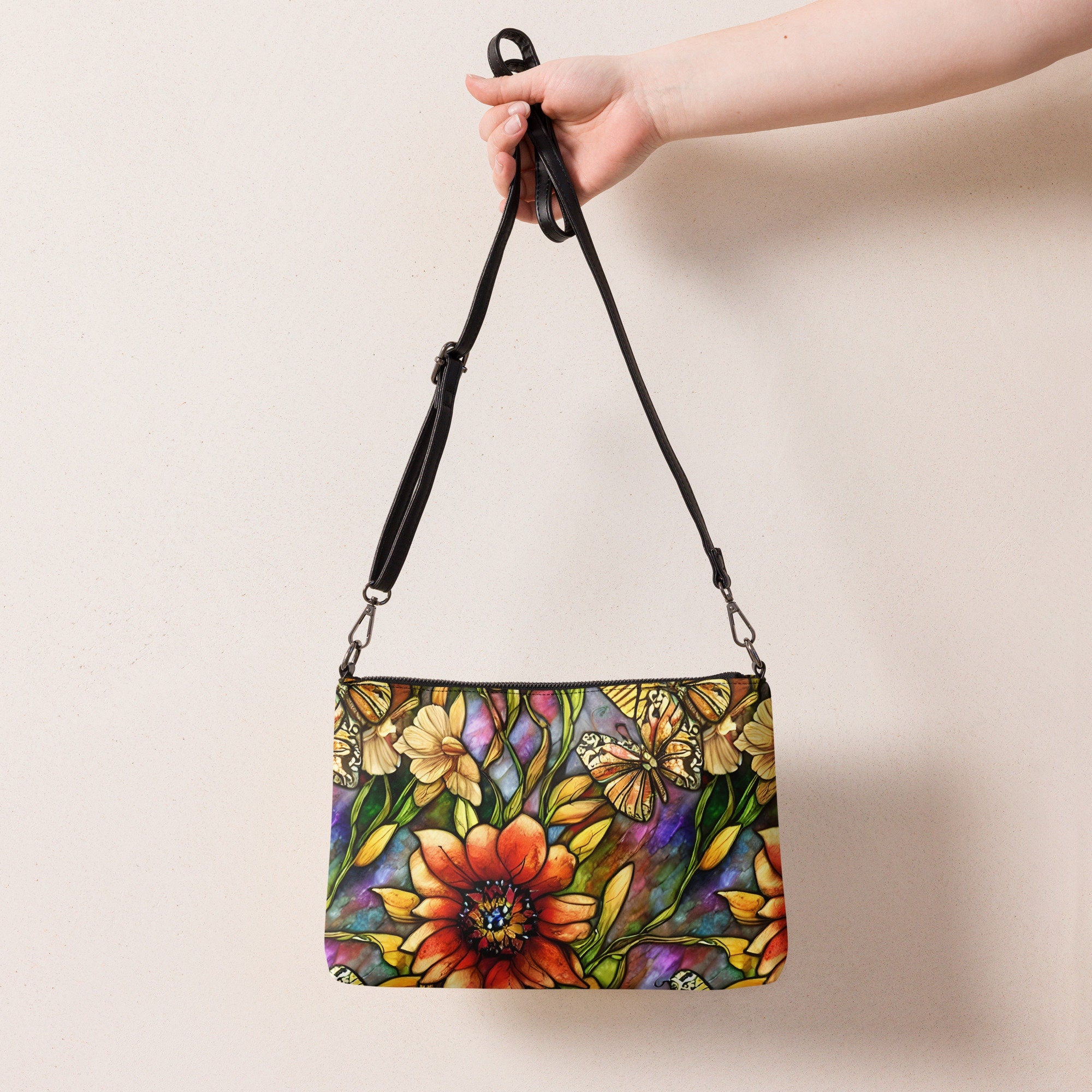 Creative Vibes 2 Luxury Look Faux Leather Crossbody bag